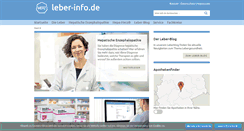 Desktop Screenshot of leber-info.de