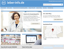 Tablet Screenshot of leber-info.de